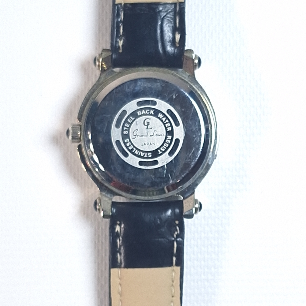 Grand Louis Silver Tone Floating Rhinestones Ladies Watch, New Battery - Picture 8 of 11